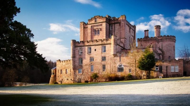 Hotel del Castillo de Dalhousie en Escocia