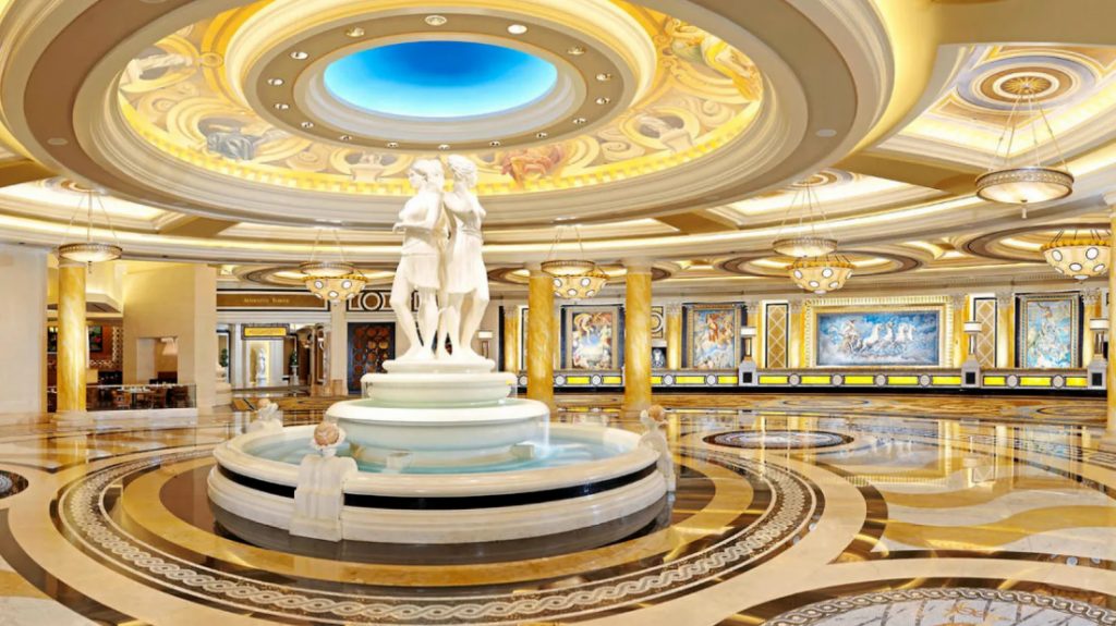 Hall principal do Caesars Palace Casino Hotel