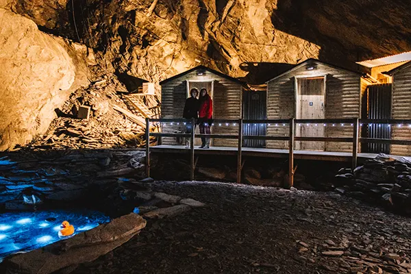 Slate mine lodging